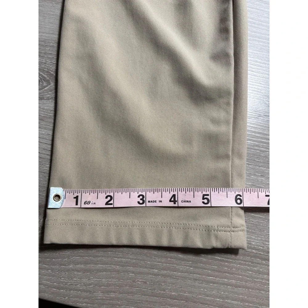 Lululemon Mens Commission‎ Slim Fit Warpstreme Pants Tan Khaki 34x32 Activewear